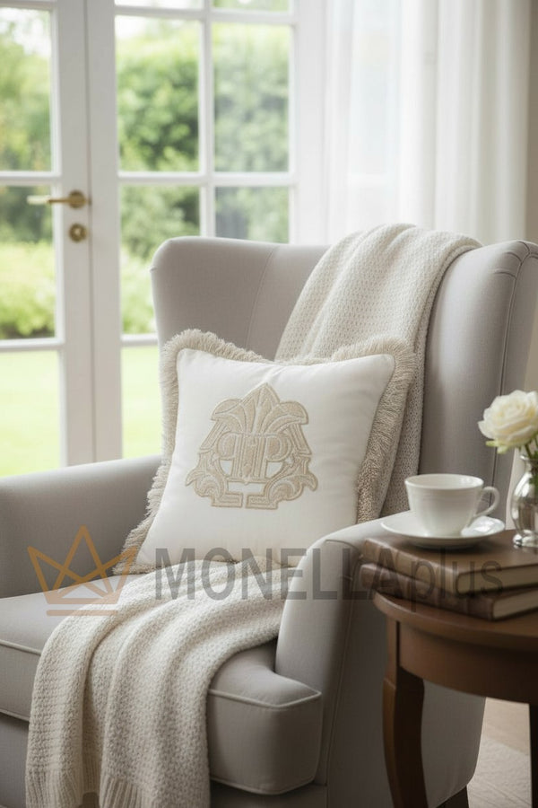 Μαξιλάρι GOTHIC MONOGRAM Μονόχρωμο σε Βελούδο PHILIPP PLEIN