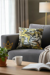 Almofada decorativa FLOWERS TIGRESSE 40x40 seda Roberto Cavalli