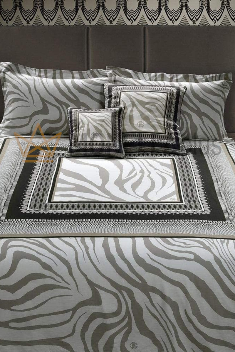 Juego de sábanas completo Frame Zebrage Roberto Cavalli