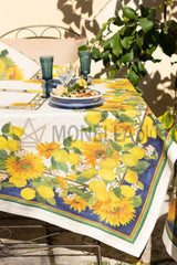 Tovaglia Etruscan Garden Tessitura Toscana