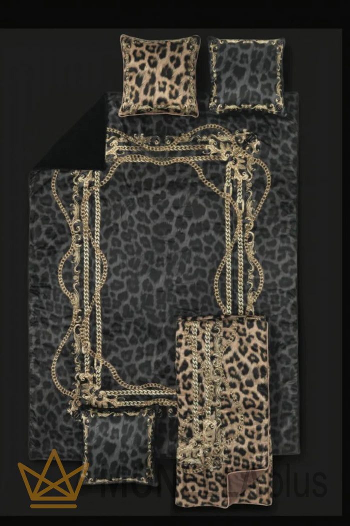 Completo lenzuola leopard chain Philipp Plein