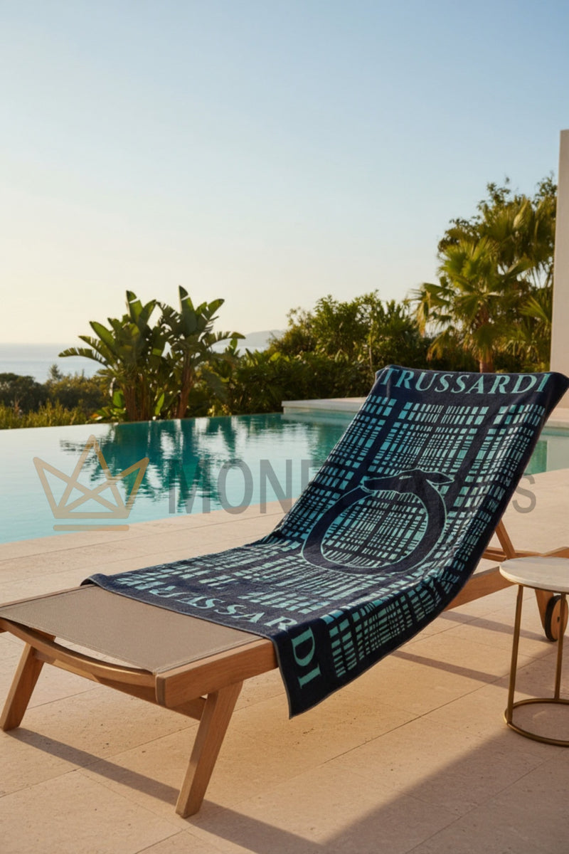 Telo Mare Logo Mania Trussardi