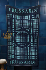 Telo Mare Logo Mania Trussardi