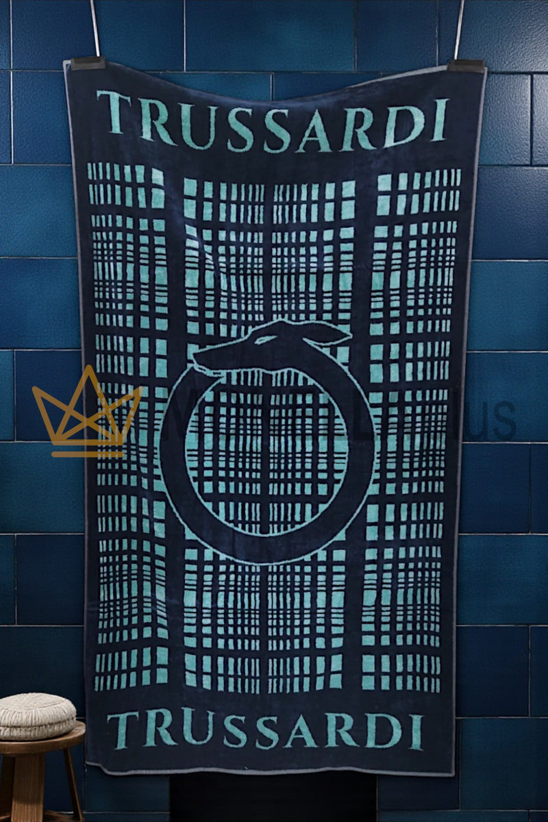 Telo Mare Logo Mania Trussardi