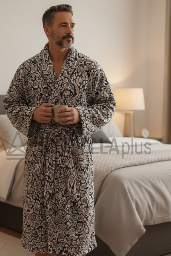 Accappatoio con collo scialle MIRROR LINX Roberto Cavalli