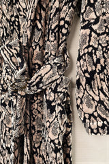 Roupão com gola xale MIRROR LINX Roberto Cavalli