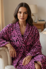 Roupão com gola xale MIRROR LINX Roberto Cavalli