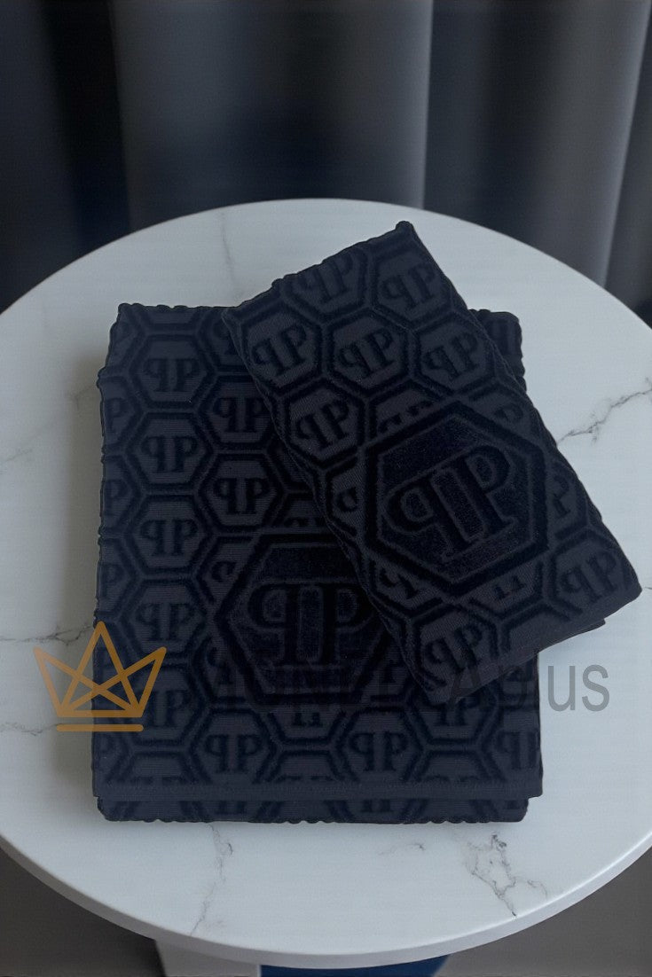 Set de 2 serviettes Hexagon Philipp Plein