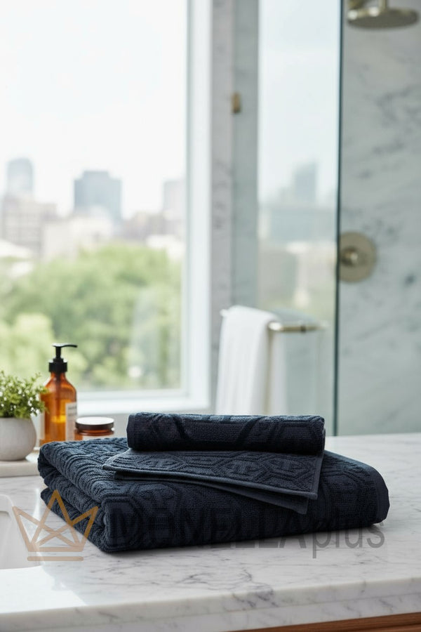 Zestaw 2 sztuk ręczników Hexagon Philipp Plein