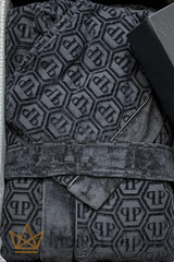 Roupão com Capuz Hexagon Philipp Plein