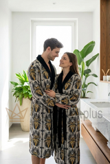 Župan s šálovým límcem Ray of gold Roberto Cavalli