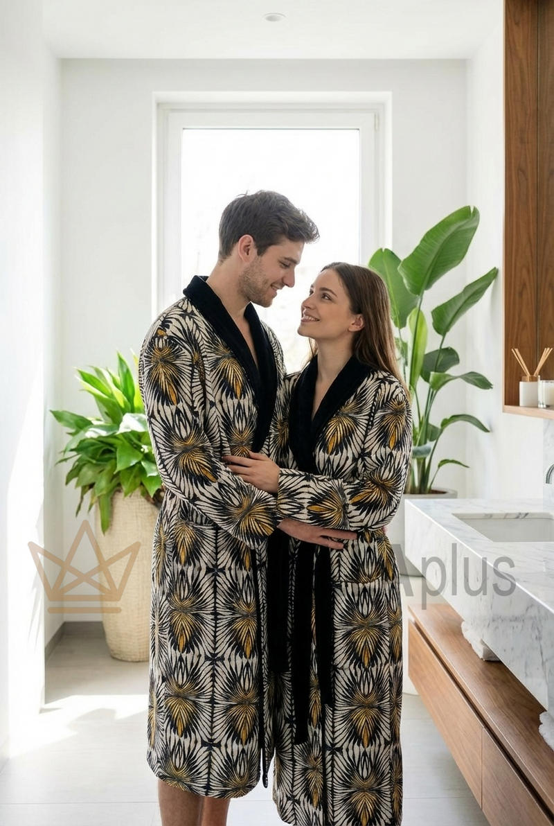 Župan s šálovým límcem Ray of gold Roberto Cavalli