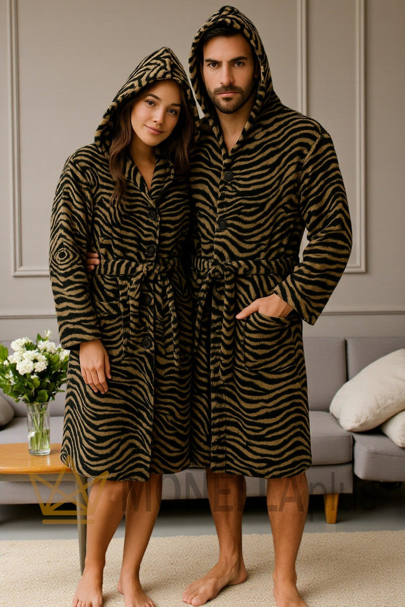 Μπουρνούζι με Κουκούλα MIRROR ZEBRA ROBERTO CAVALLI