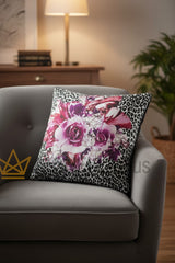 Cojín decorativo Bouquet leopardo SILK Roberto Cavalli