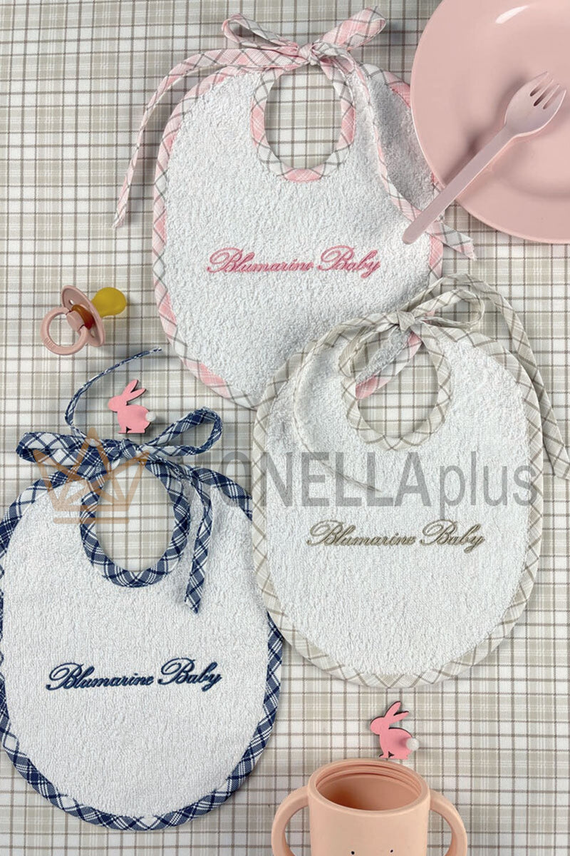 Set 3 bavaglini in spugna British Blumarine