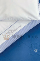 Complete Navy Blumarine cradle sheet set