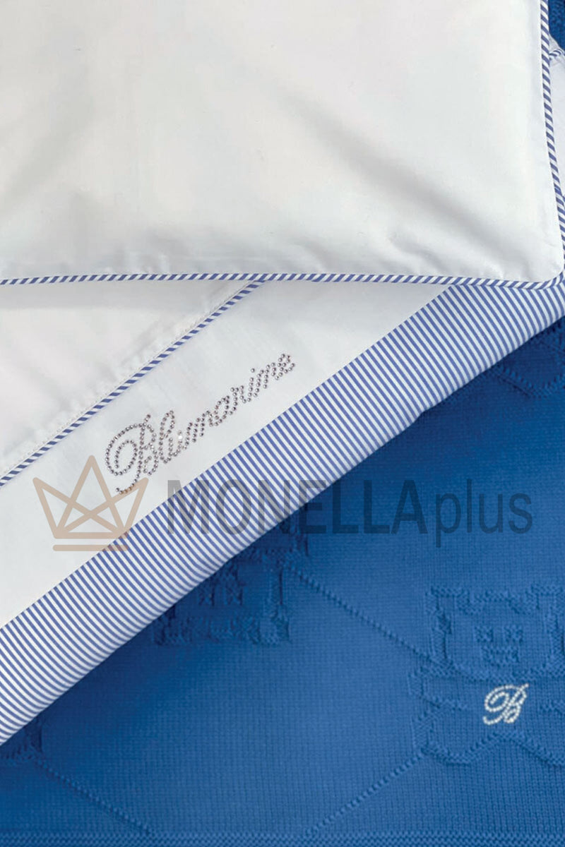 Complete Navy Blumarine cradle sheet set