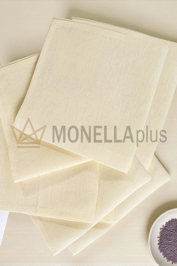 Set tovaglioli in lino tinta unita 4 pz Blumarine