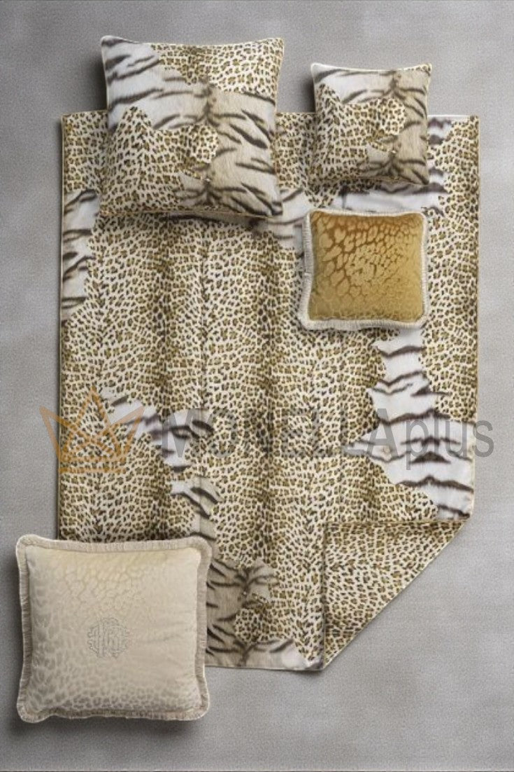 Completo Capa de Edredão Tigre Leopardo DCSET Roberto Cavalli