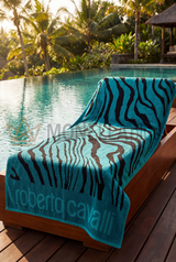 Telo Mare Pattern Zebra Roberto Cavalli