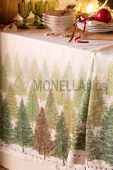Tovaglia Fairy Trees Tessitura Toscana