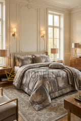 Trapunta Matrimoniale Abstract Flower Mirabello