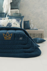 Blue Velvet Blumarine Double Duvet