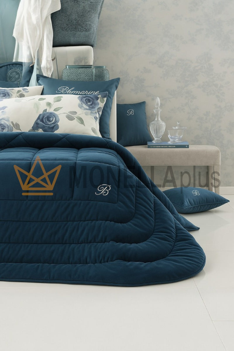 Blue Velvet Blumarine Double Duvet