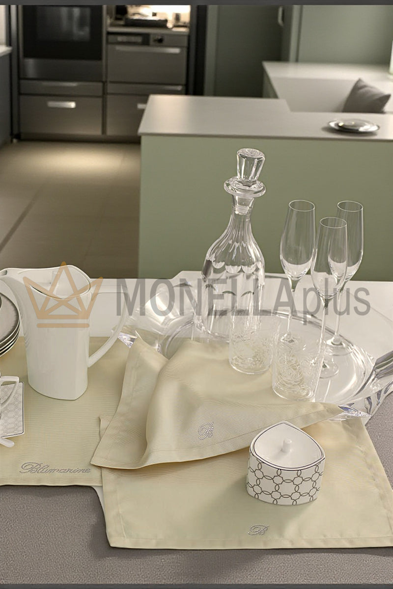 Conjunto Tris centrini Nota Azul Blumarine