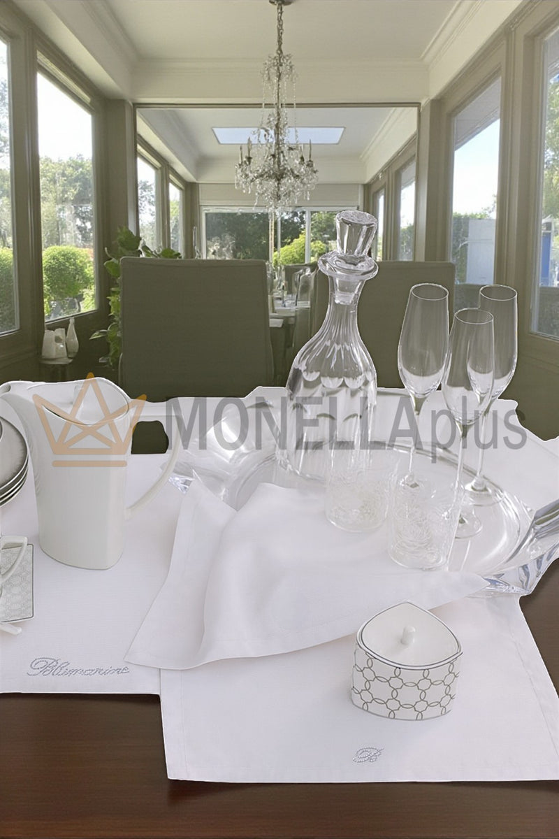 Conjunto Tris centrini Nota Azul Blumarine