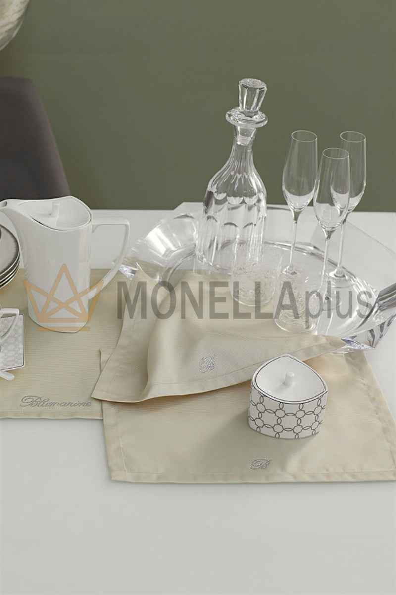 Conjunto Tris centrini Nota Azul Blumarine