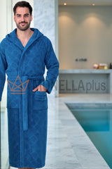 Roupão com capuz Greyhound Monograma Trussardi