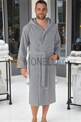 Roupão com capuz Greyhound Monograma Trussardi