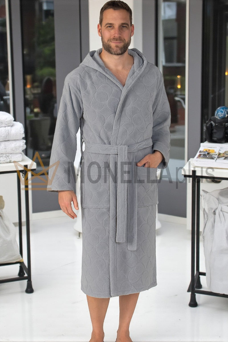 Roupão com capuz Greyhound Monograma Trussardi