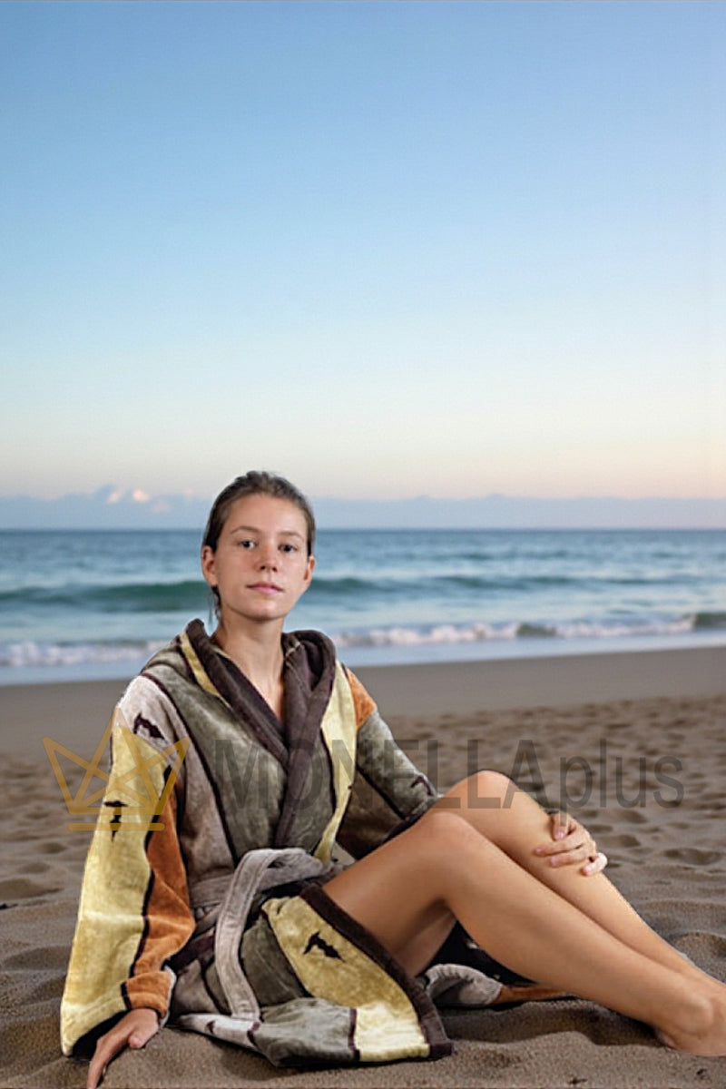 رداء حمام بياقة شال ناطحات السحاب ترساردي