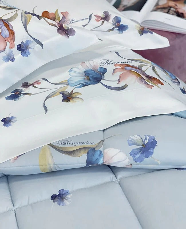 Completo de lençóis Fleurette para cama de casal Blumarine