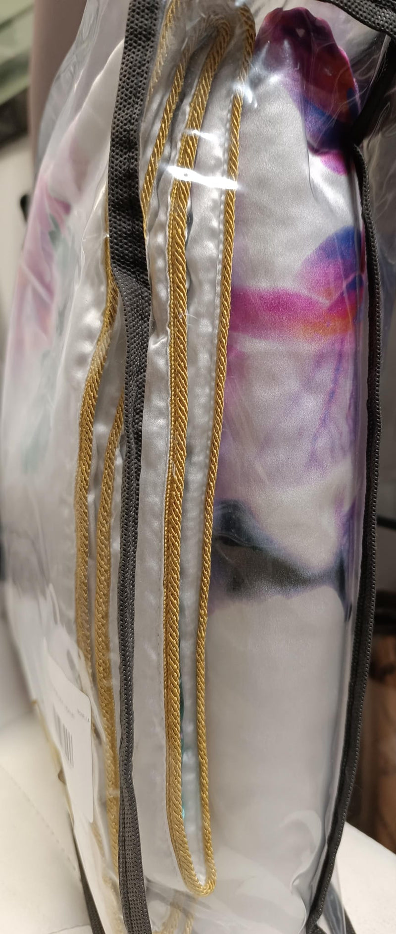 체크무늬 호접란 실크 Roberto Cavalli 83253