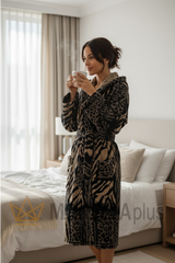 Accappatoio African Zebra Cappuccio Roberto Cavalli