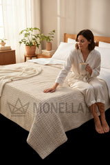 Přehoz Cocco z tkaniny Jacquard Oro-Beige Roberto Cavalli