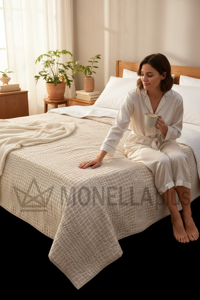 Přehoz Cocco z tkaniny Jacquard Oro-Beige Roberto Cavalli