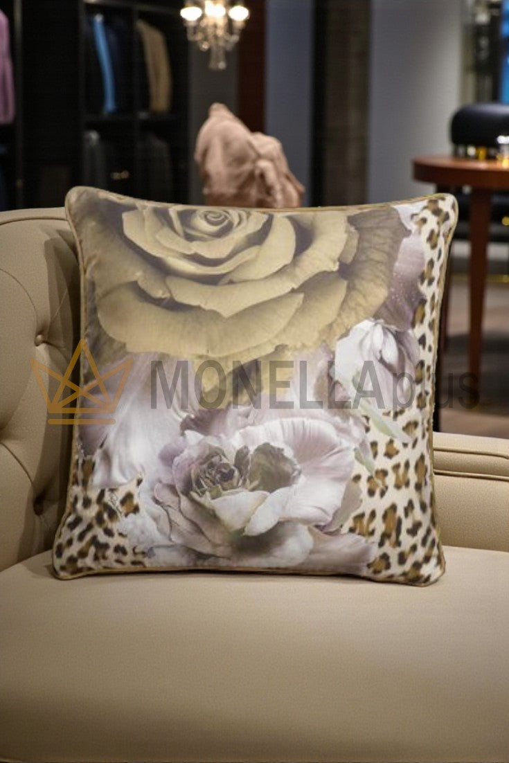 Almofada decorativa Rose Leopard 40x40 SILK Roberto Cavalli
