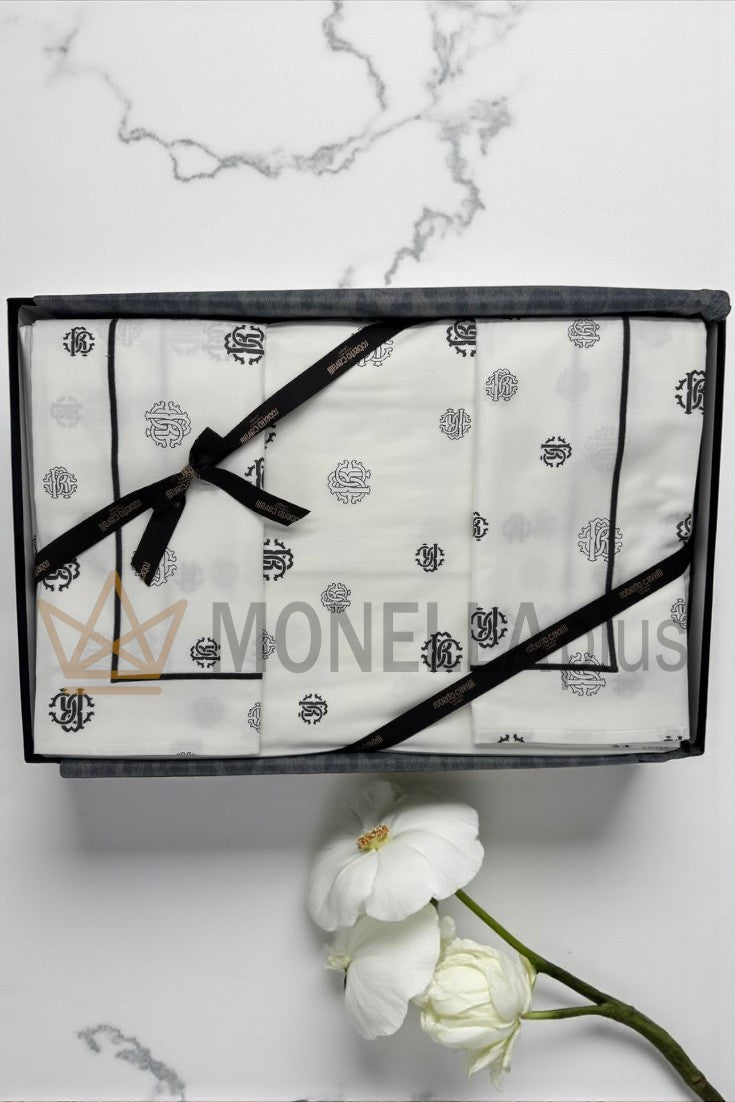 Conjunto completo de capa de edredão Jewel Monogram dcset Roberto Cavalli