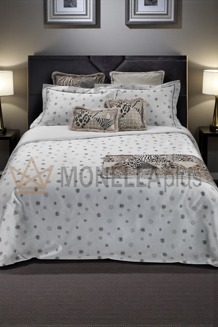 Conjunto completo de capa de edredão Jewel Monogram dcset Roberto Cavalli