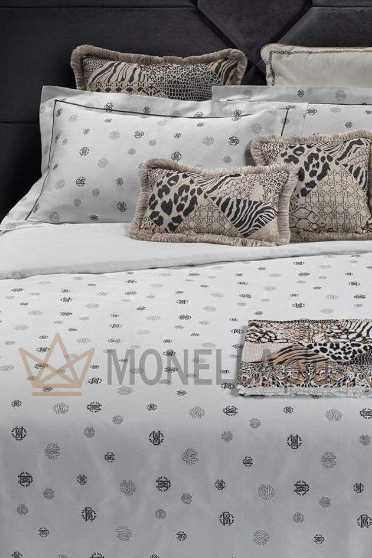 Conjunto completo de capa de edredão Jewel Monogram dcset Roberto Cavalli