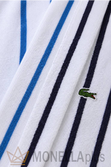 Accappatoio Con Cappuccio Rayures Lacoste