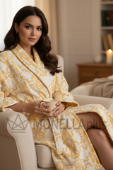 Μπουρνούζι με Γιακά Σάλι Λογότυπο Χρυσό