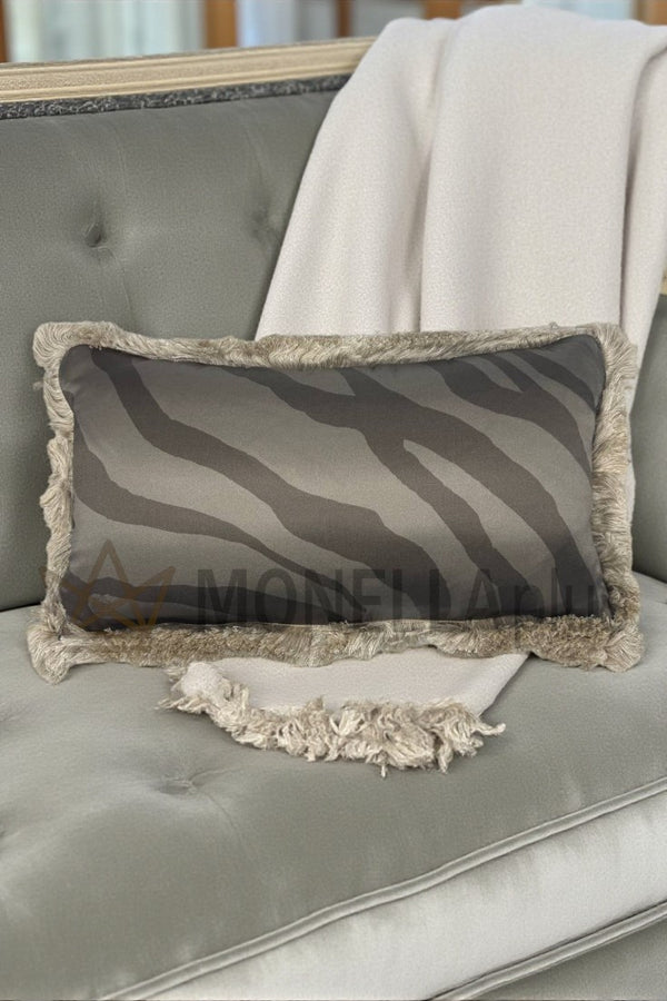 Cuscino macrozebrage monogram 30x50  veluto Silk Roberto Cavalli