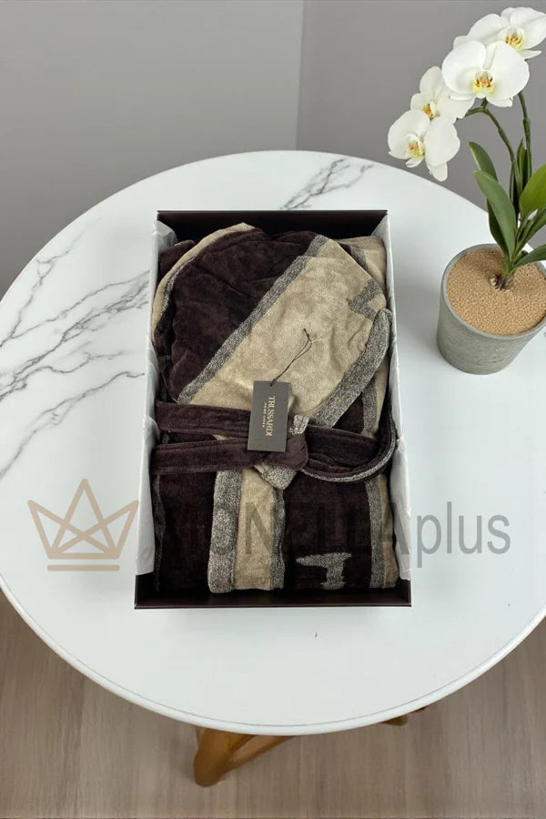 Bathrobe with shawl collar Milano Trussardi