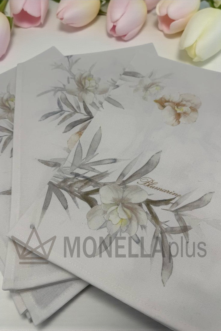 Set of 3 Orchid tea towels 50x70 Blumarine