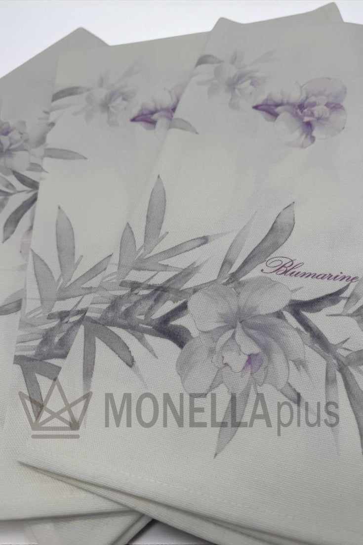 Set of 3 Orchid tea towels 50x70 Blumarine